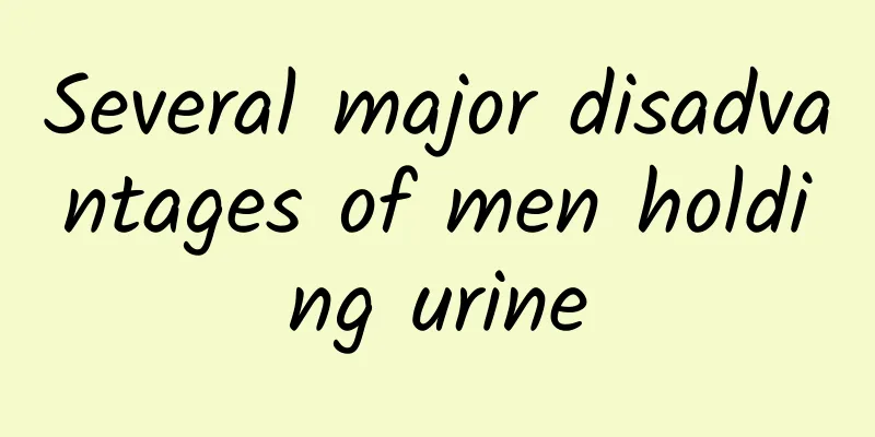 Several major disadvantages of men holding urine