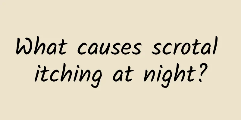 What causes scrotal itching at night?