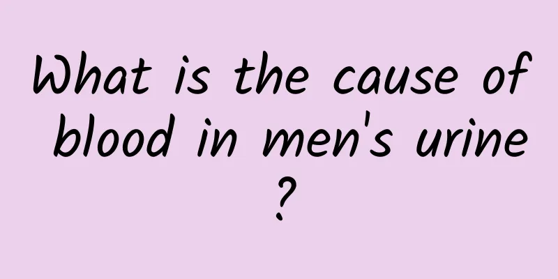 What is the cause of blood in men's urine?