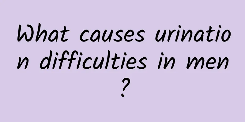 What causes urination difficulties in men?