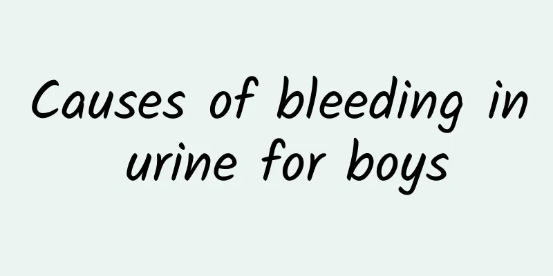 Causes of bleeding in urine for boys