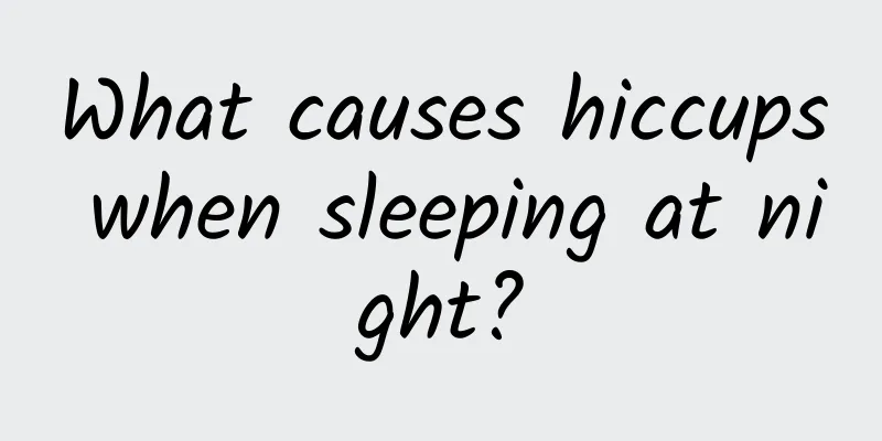 What causes hiccups when sleeping at night?