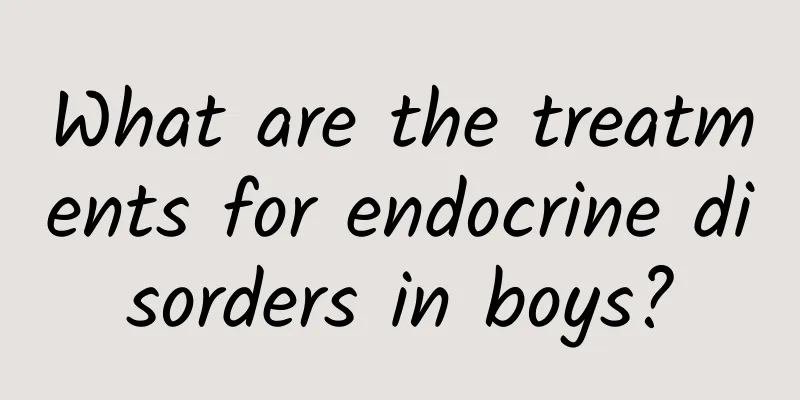 What are the treatments for endocrine disorders in boys?