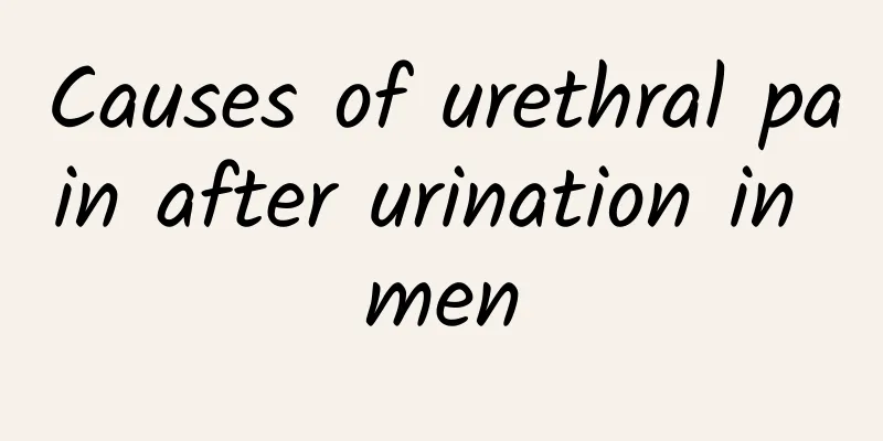 Causes of urethral pain after urination in men