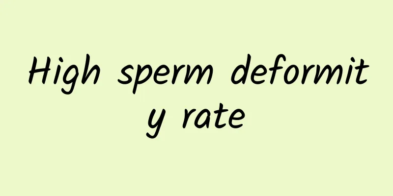 High sperm deformity rate