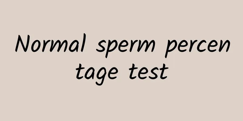 Normal sperm percentage test