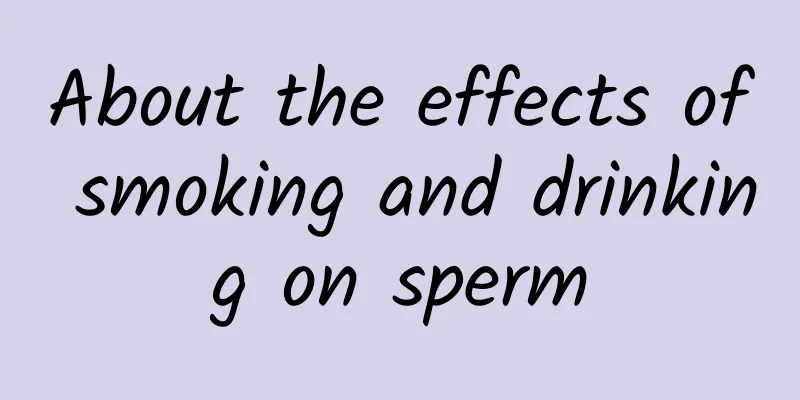 About the effects of smoking and drinking on sperm