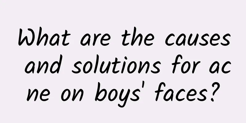 What are the causes and solutions for acne on boys' faces?