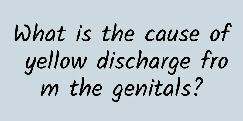 What is the cause of yellow discharge from the genitals?