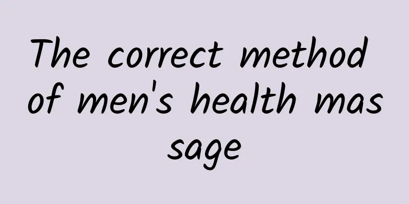 The correct method of men's health massage
