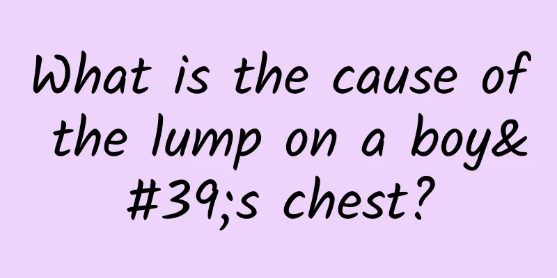 What is the cause of the lump on a boy's chest?