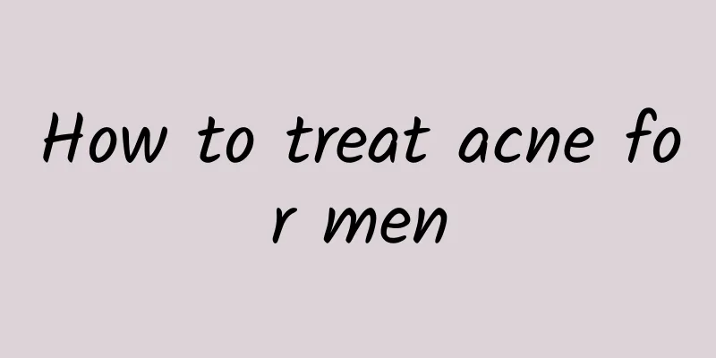 How to treat acne for men