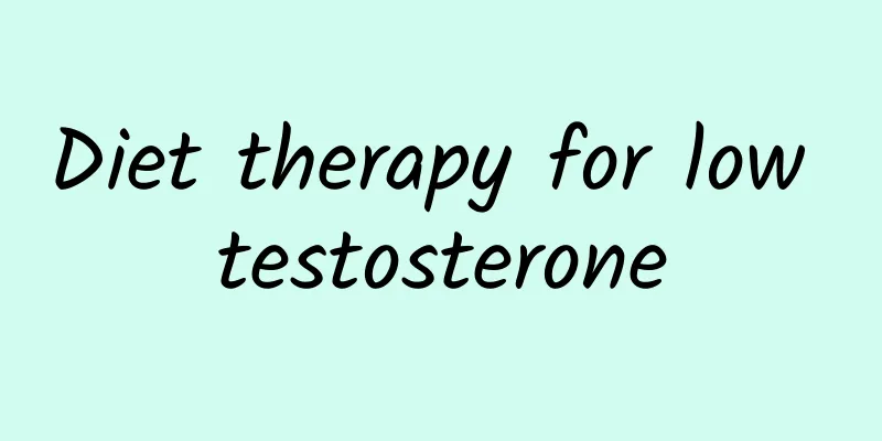 Diet therapy for low testosterone