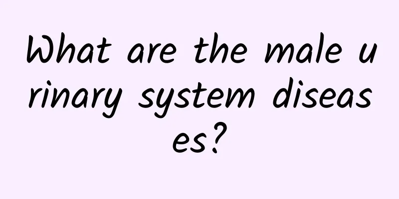 What are the male urinary system diseases?