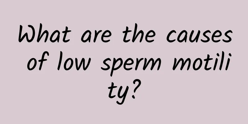 What are the causes of low sperm motility?