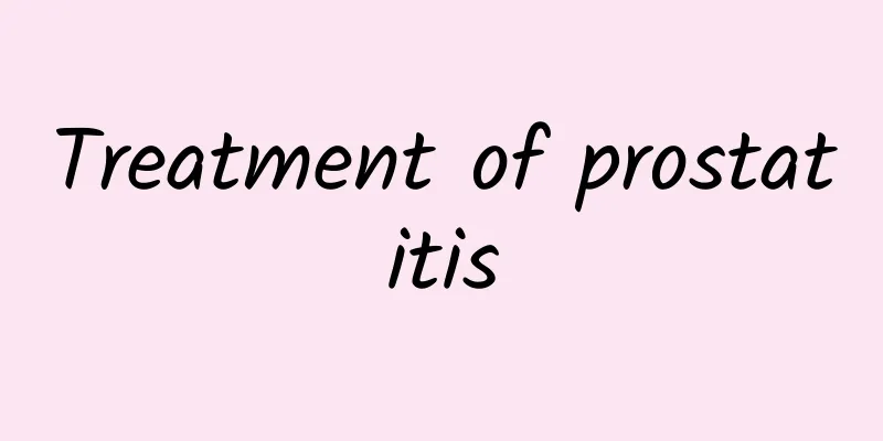 Treatment of prostatitis