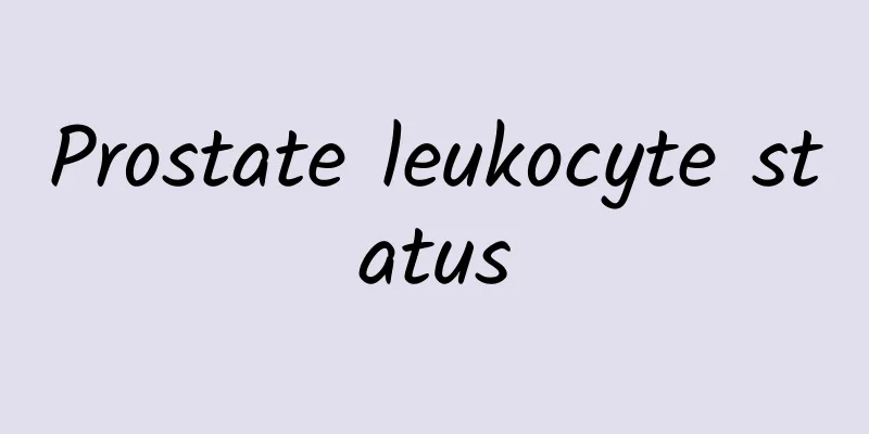 Prostate leukocyte status