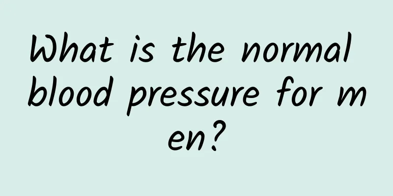 What is the normal blood pressure for men?