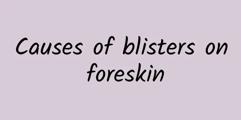 Causes of blisters on foreskin