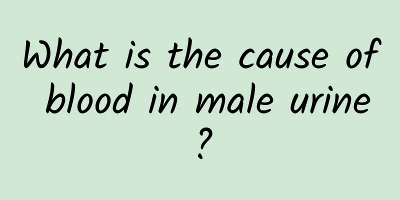 What is the cause of blood in male urine?