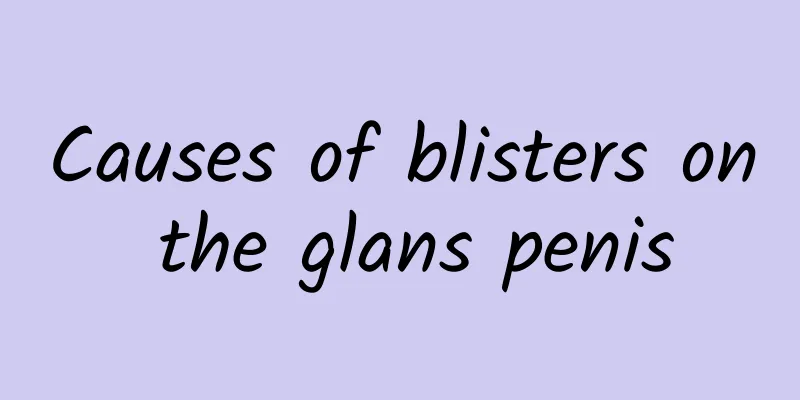 Causes of blisters on the glans penis