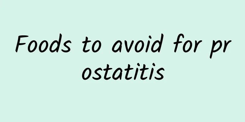 Foods to avoid for prostatitis