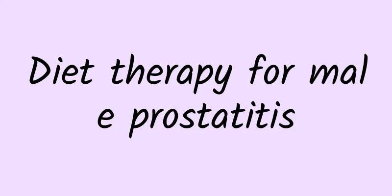 Diet therapy for male prostatitis