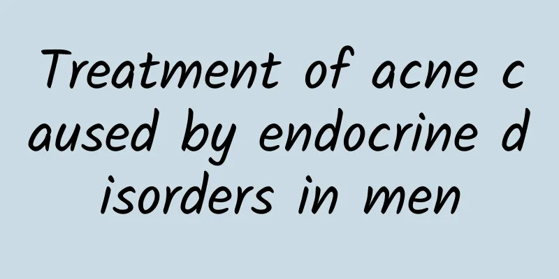 Treatment of acne caused by endocrine disorders in men
