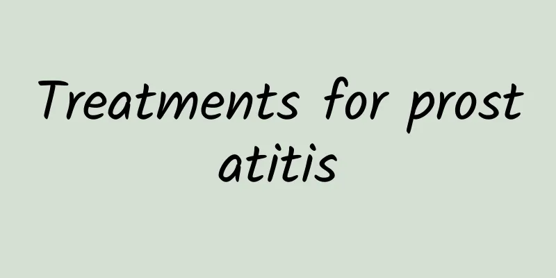 Treatments for prostatitis