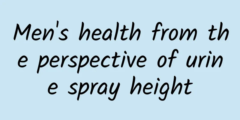 Men's health from the perspective of urine spray height