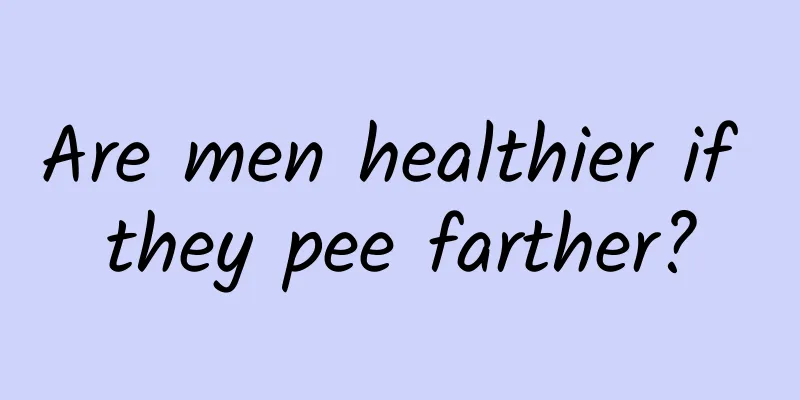Are men healthier if they pee farther?