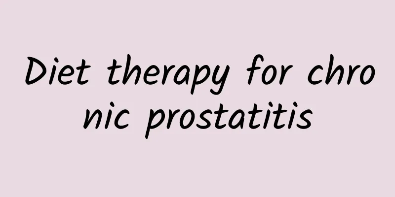 Diet therapy for chronic prostatitis