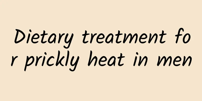 Dietary treatment for prickly heat in men