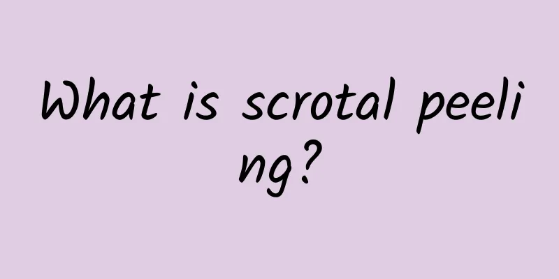What is scrotal peeling?
