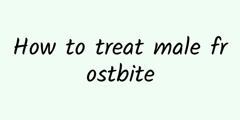 How to treat male frostbite