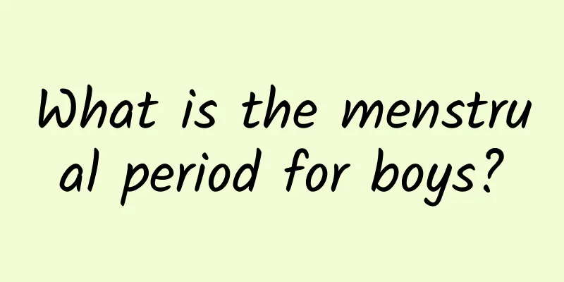 What is the menstrual period for boys?