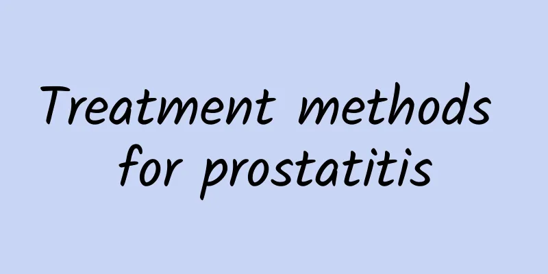 Treatment methods for prostatitis