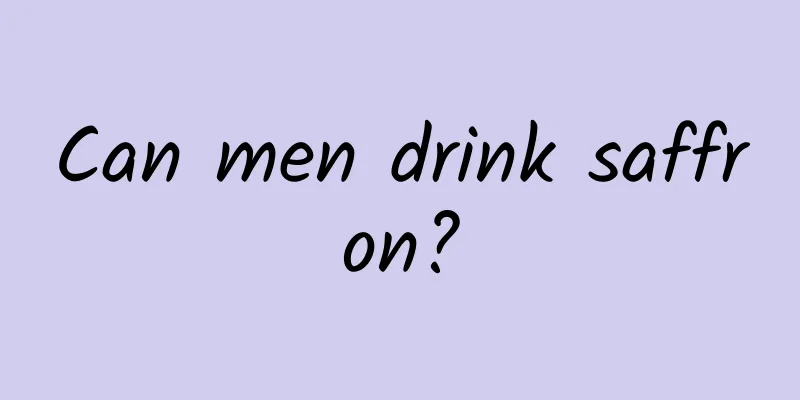 Can men drink saffron?