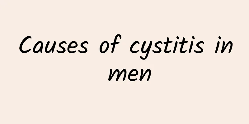 Causes of cystitis in men