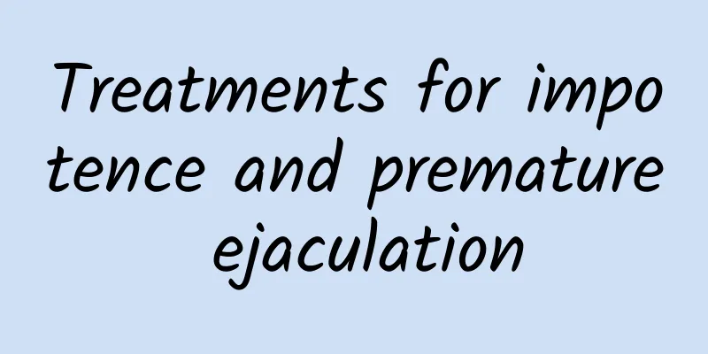 Treatments for impotence and premature ejaculation