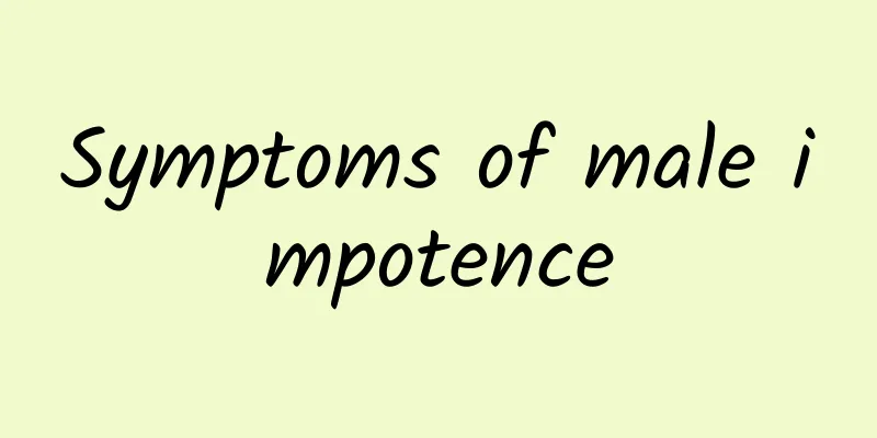Symptoms of male impotence
