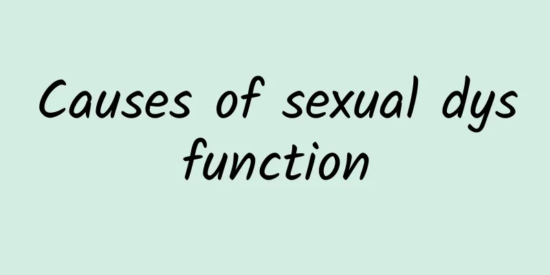 Causes of sexual dysfunction