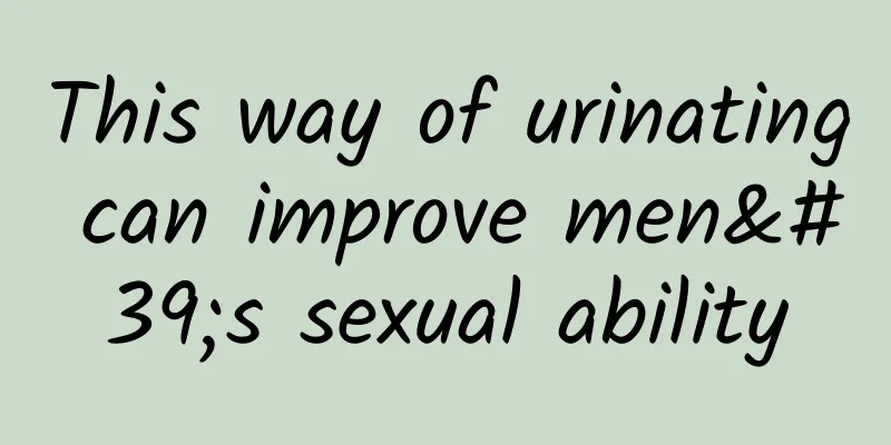 This way of urinating can improve men's sexual ability