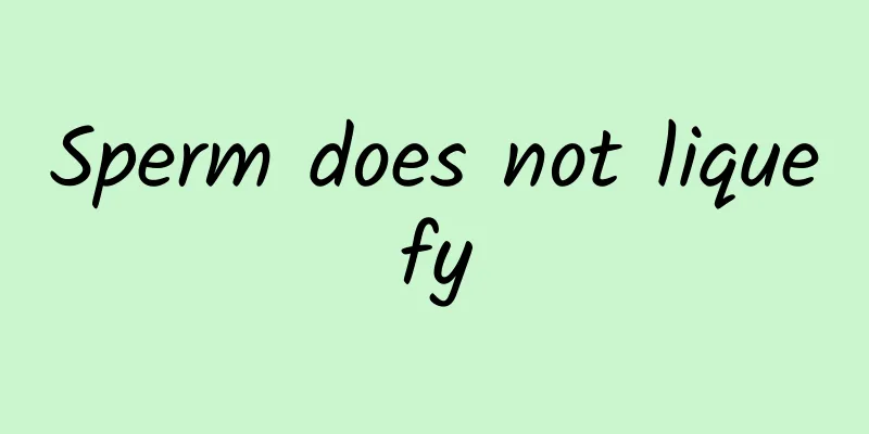Sperm does not liquefy