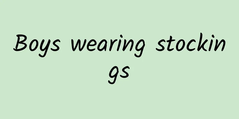 Boys wearing stockings
