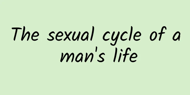 The sexual cycle of a man's life