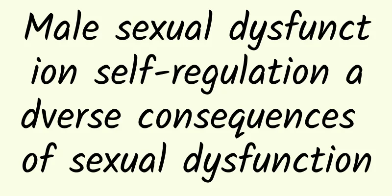 Male sexual dysfunction self-regulation adverse consequences of sexual dysfunction